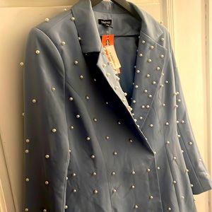 Boohoo Pearl blazer dress